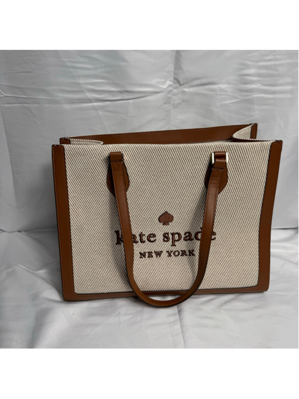 Women's Kate Spade Ellie Canvas Tote Bag One Size Beige and Brown